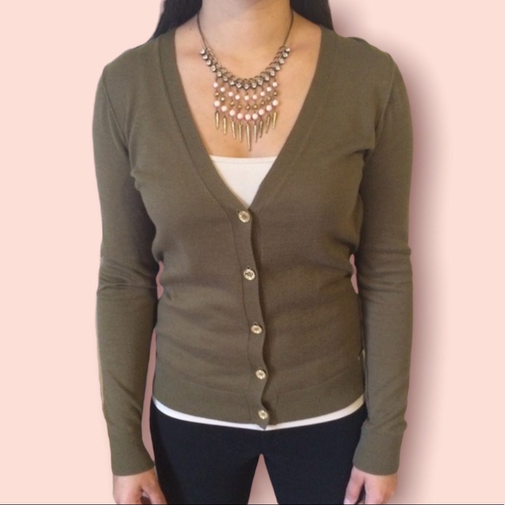 Michael Kors Olive Green Sweater